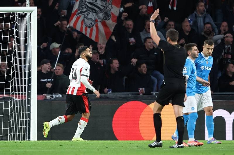 Football. UEFA Champions League. PSV Eindhoven - Napoli. 21.10.2025