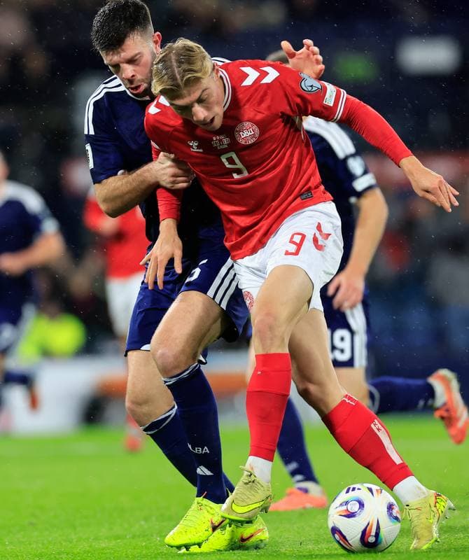 Football. 2026 FIFA World Cup Qualifiers. Scotland - Denmark. 18.11.2025