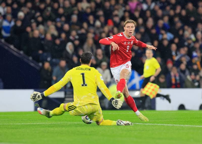 Football. 2026 FIFA World Cup Qualifiers. Scotland - Denmark. 18.11.2025