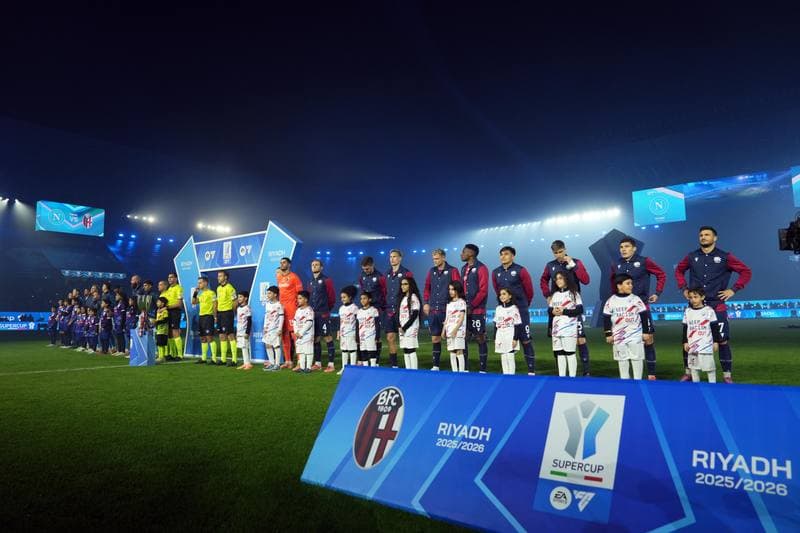 Football. EA Sports FC Supercup. Napoli - Bologna. 22.12.2025