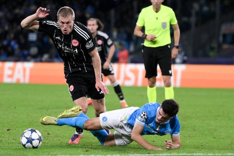 Football. UEFA Champions League. SSC Napoli - Eintracht Frankfurt. 04.11.2025