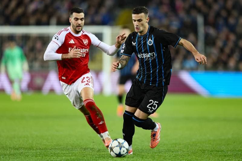 Football. UEFA Champions League. Club Brugge - Arsenal. 10.12.2025
