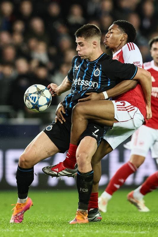 Football. UEFA Champions League. Club Brugge - Arsenal. 10.12.2025