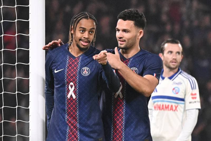 Football. Ligue 1. Paris Saint-Germain - RC Strasbourg Alsace. 17.10.2025