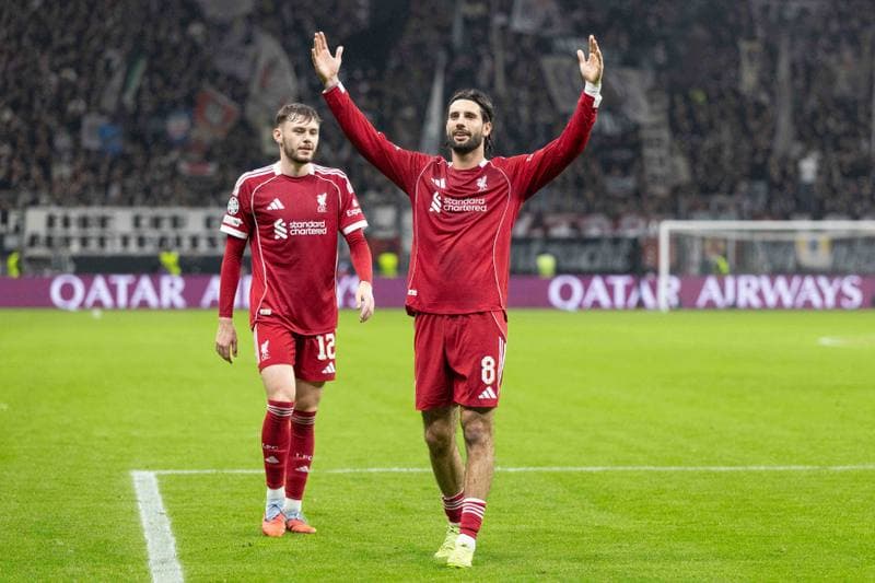 Football. UEFA Champions League. Eintracht Frankfurt - Liverpool. 22.10.2025