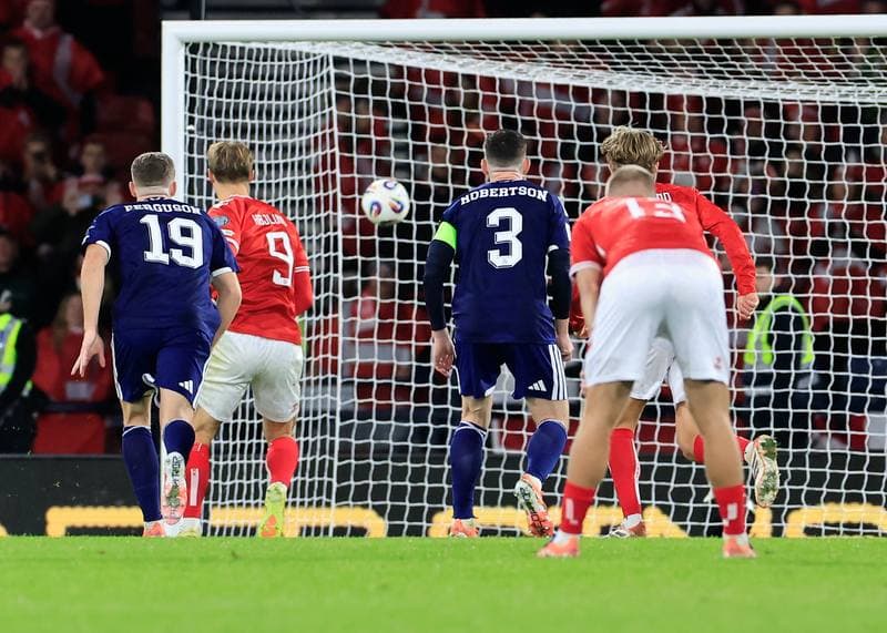 Football. 2026 FIFA World Cup Qualifiers. Scotland - Denmark. 18.11.2025