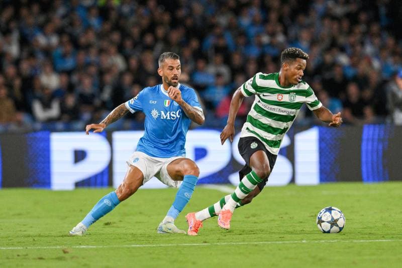 Football. UEFA Champions League. Napoli - Sporting CP. 01.10.2025