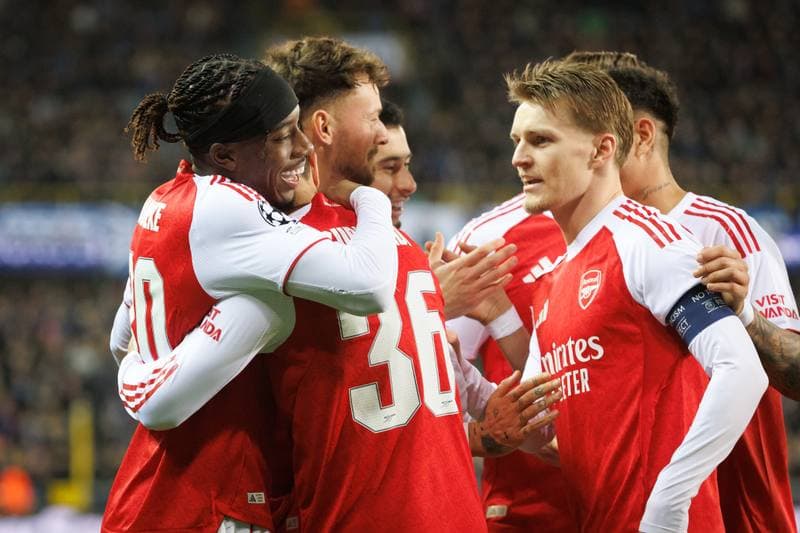 Football. UEFA Champions League. Club Brugge - Arsenal. 10.12.2025
