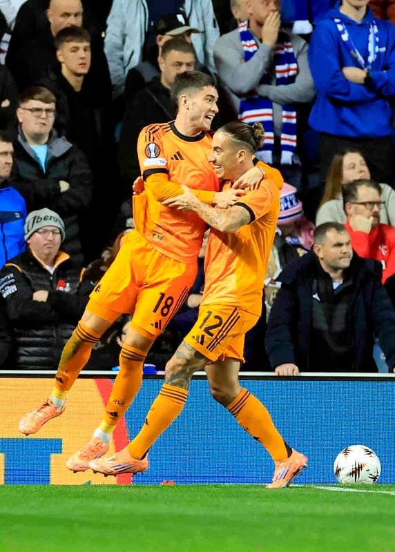 Football. UEFA Europa League. Rangers - A.S. Roma. 06.11.2025