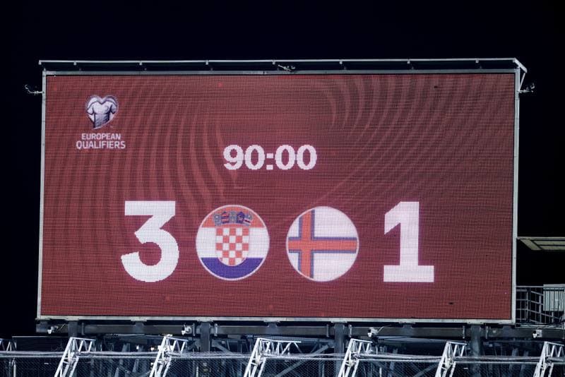 Football. FIFA World Cup Qualifiers. Croatia - Faroe Islands. 14.11.2025