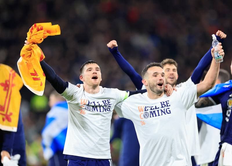 Football. 2026 FIFA World Cup Qualifiers. Scotland - Denmark. 18.11.2025