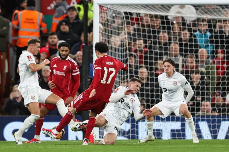 Football. Emirates FA Cup. Liverpool - Barnsley. 12.01.2026