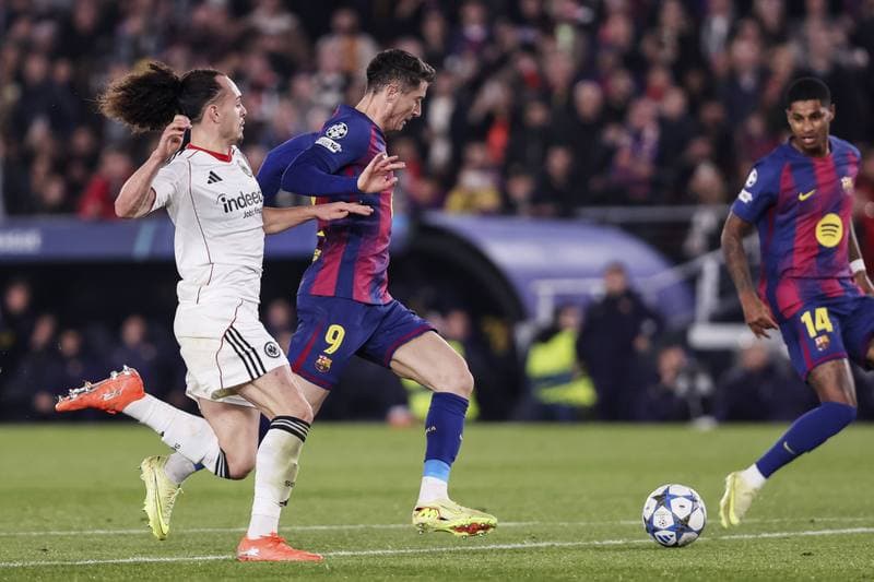 Football. UEFA Champions League. FC Barcelona - Eintracht Frankfurt. 09.12.2025