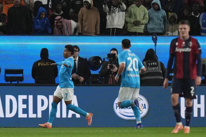 Football. EA Sports FC Supercup. Napoli - Bologna. 22.12.2025