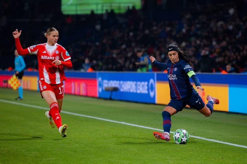Football. UEFA Women's Champions League. Paris Saint-Germain - FC Bayern Munich. 16.03.2026