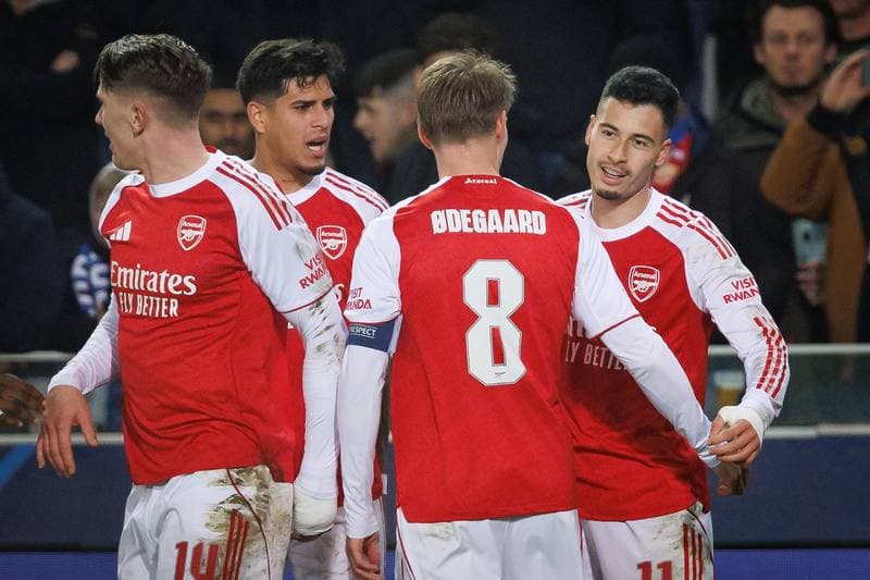 Football. UEFA Champions League. Club Brugge - Arsenal. 10.12.2025