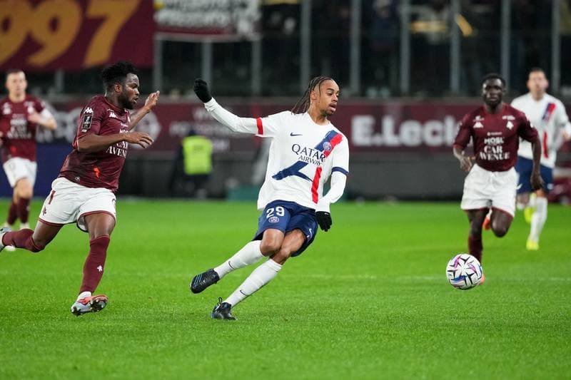 Football. Ligue 1. FC Metz - Paris Saint-Germain. 13.12.2025