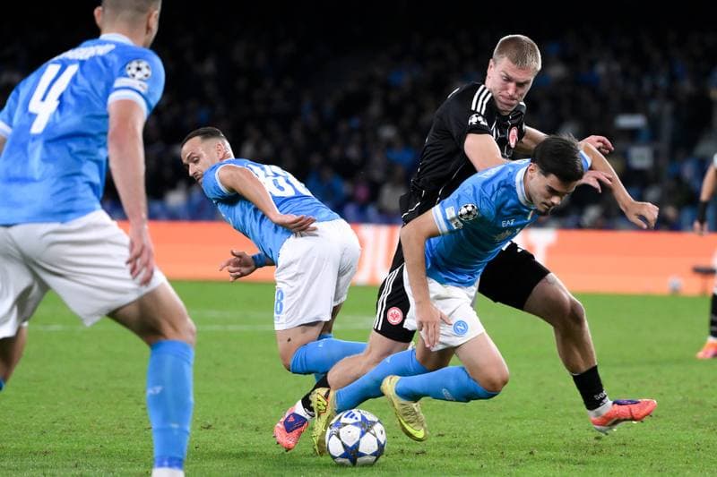 Football. UEFA Champions League. SSC Napoli - Eintracht Frankfurt. 04.11.2025