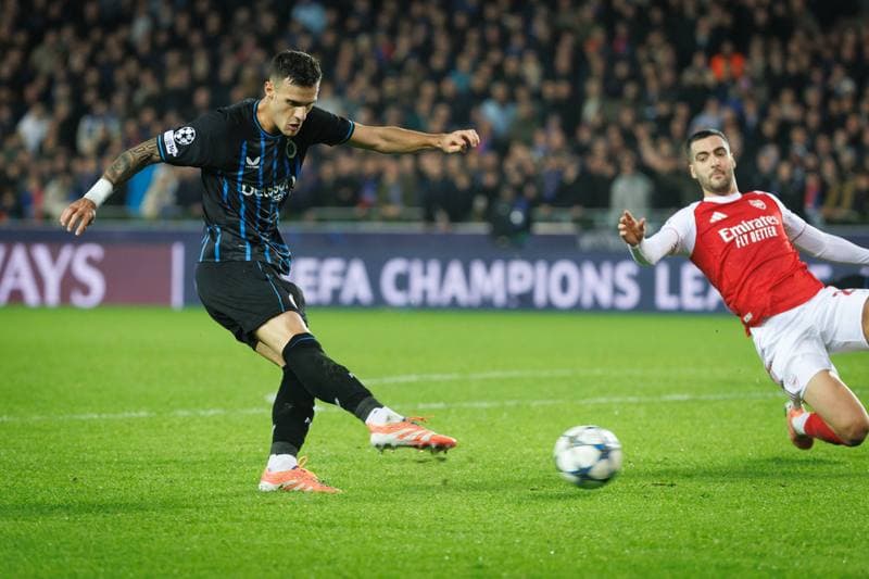 Football. UEFA Champions League. Club Brugge - Arsenal. 10.12.2025