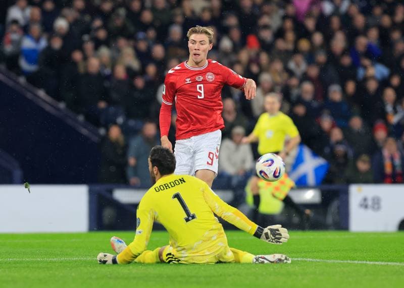 Football. 2026 FIFA World Cup Qualifiers. Scotland - Denmark. 18.11.2025
