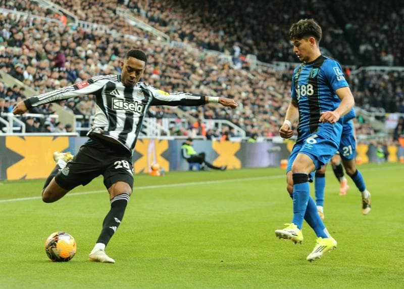 Football. Emirates FA Cup. Newcastle United - Bournemouth. 10.01.2026