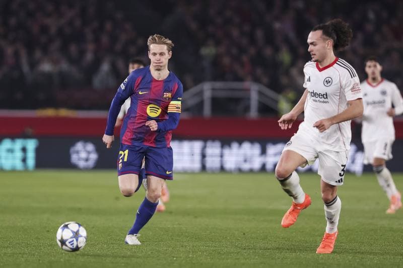 Football. UEFA Champions League. FC Barcelona - Eintracht Frankfurt. 09.12.2025