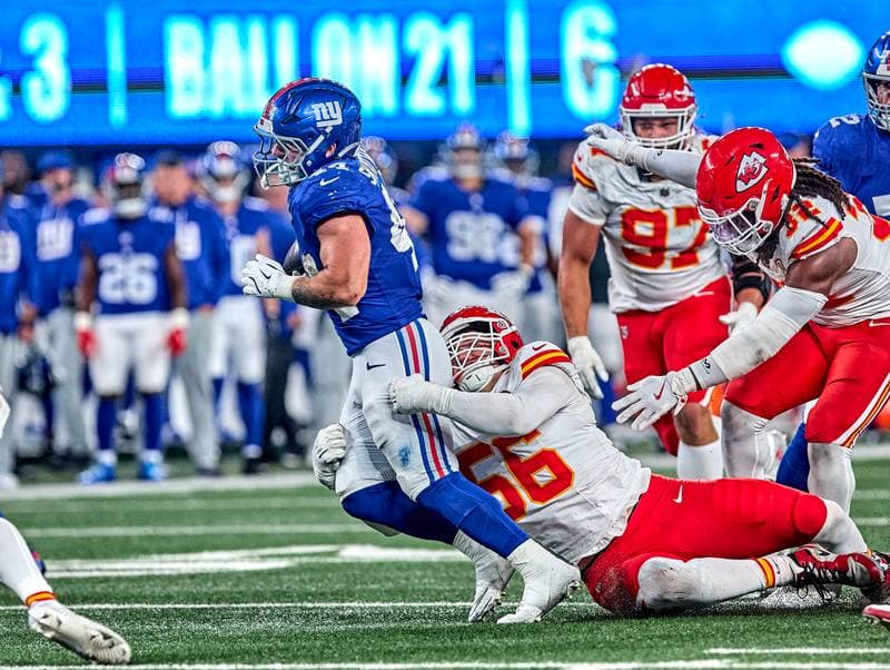 Football. NFL. Kansas City Chiefs - New York Giants. 21.09.2025