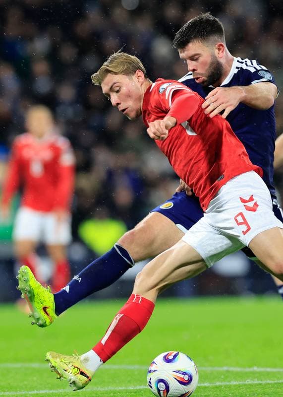 Football. 2026 FIFA World Cup Qualifiers. Scotland - Denmark. 18.11.2025