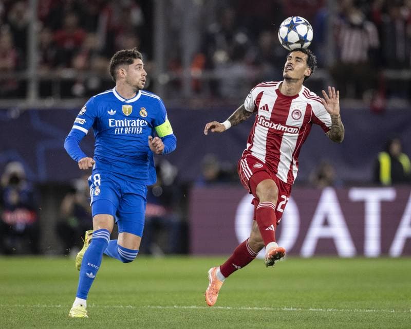 Football. UEFA Champions League. Olympiacos - Real Madrid. 26.11.2025