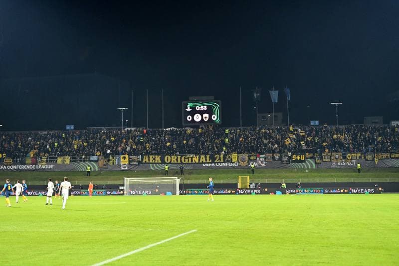 Football. UEFA Conference League. Celje - AEK Athens. 02.10.2025
