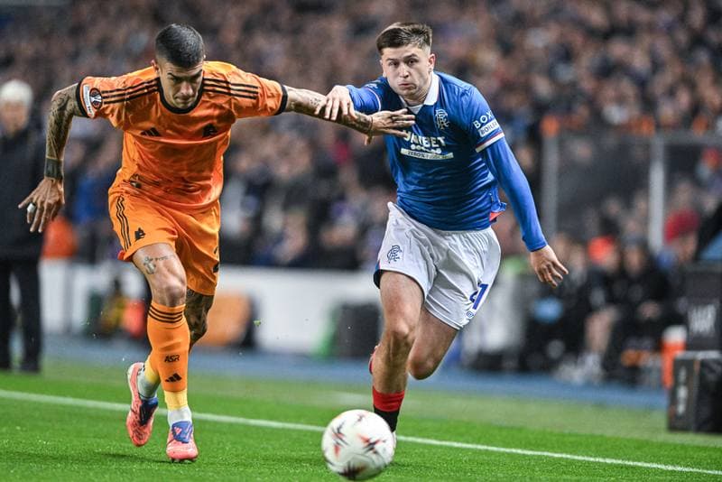 Football. UEFA Europa League. Rangers - A.S. Roma. 06.11.2025