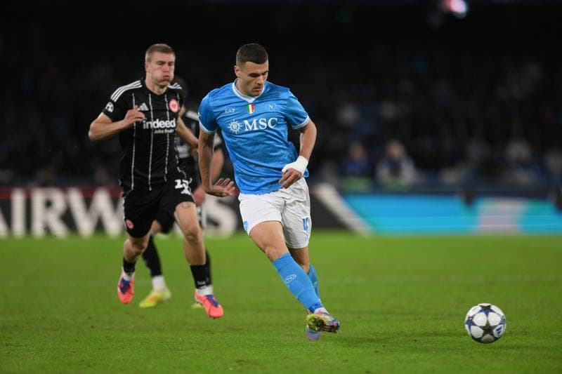 Football. UEFA Champions League. Napoli - Eintracht Frankfurt. 04.11.2025