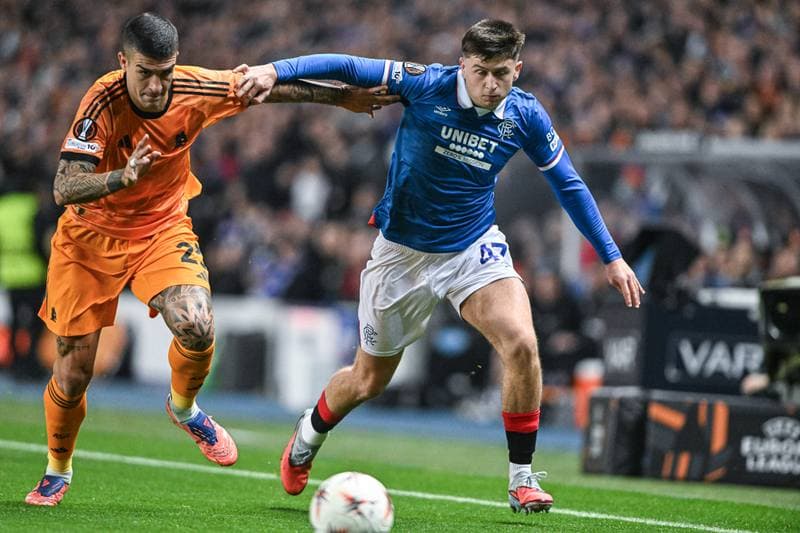 Football. UEFA Europa League. Rangers - A.S. Roma. 06.11.2025