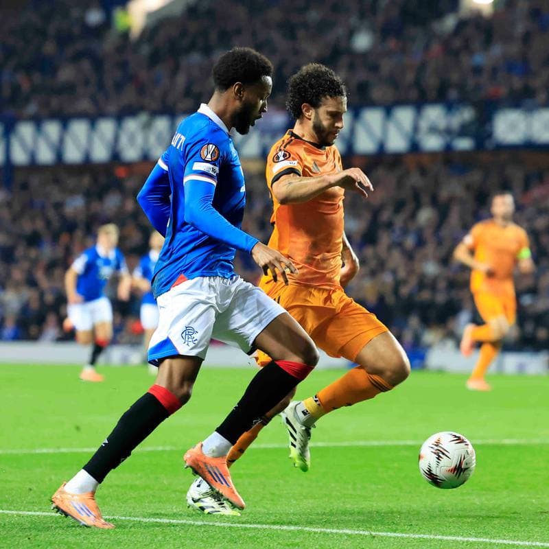 Football. UEFA Europa League. Rangers - A.S. Roma. 06.11.2025