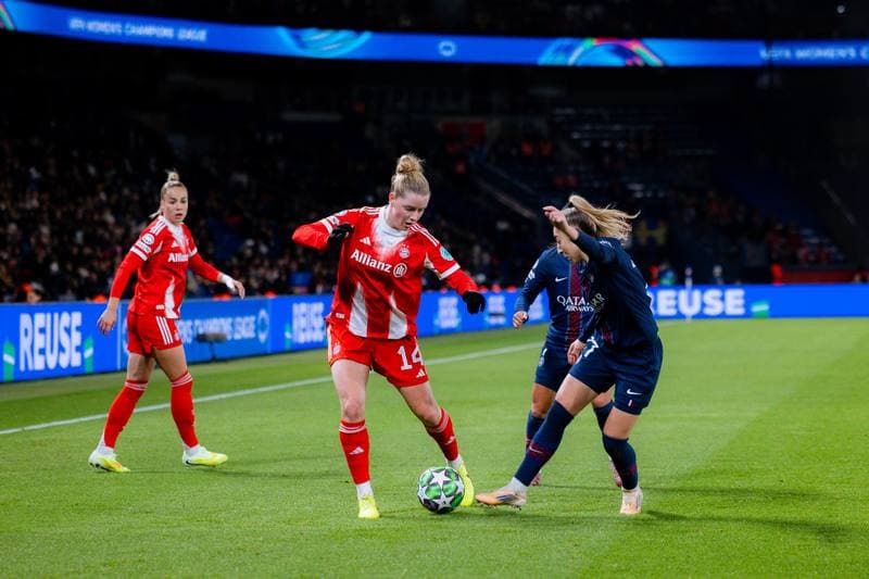 Football. UEFA Women's Champions League. Paris Saint-Germain - FC Bayern Munich. 16.03.2026