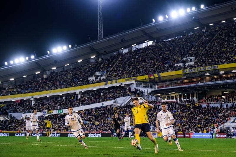 Football. FIFA World Cup Qualifier. Sweden - Kosovo. 13.10.2025