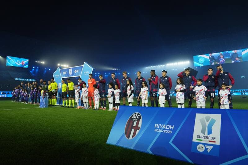 Football. EA Sports FC Supercup. Napoli - Bologna. 22.12.2025
