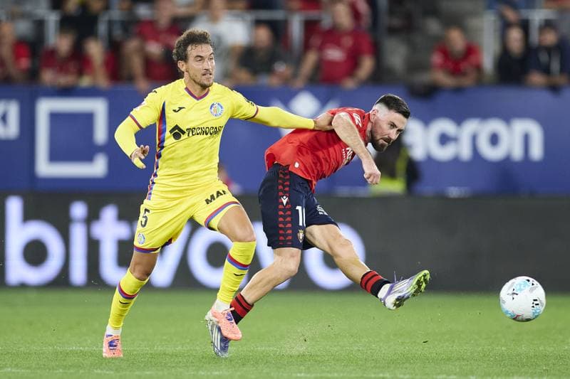 Football. La Liga. CA Osasuna - Getafe CF. 03.10.2025