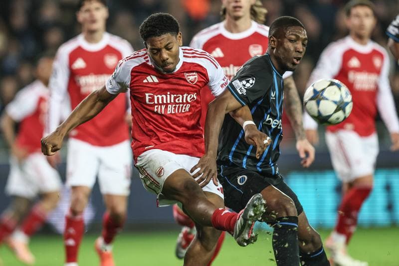 Football. UEFA Champions League. Club Brugge - Arsenal. 10.12.2025