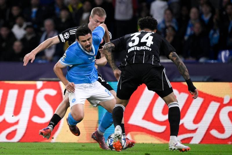 Football. UEFA Champions League. SSC Napoli - Eintracht Frankfurt. 04.11.2025