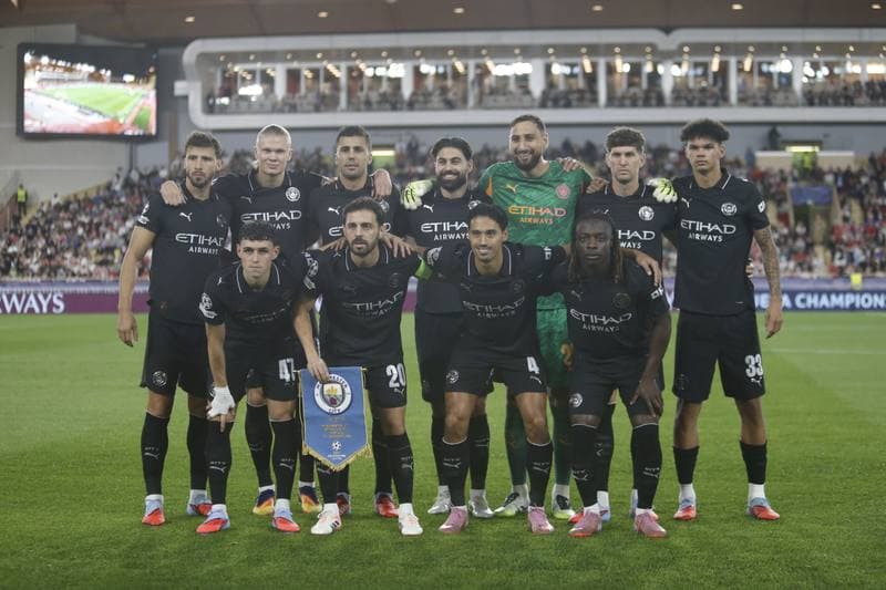 Football. UEFA Champions League. AS Monaco - Manchester City. 01.10.2025
