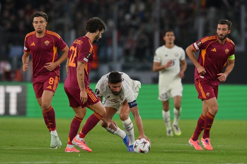 Football. UEFA Europa League. AS Roma - Lille. 02.10.2025