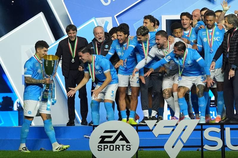 Football. EA Sports FC Supercup. Napoli - Bologna. 22.12.2025