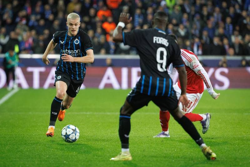 Football. UEFA Champions League. Club Brugge - Arsenal. 10.12.2025