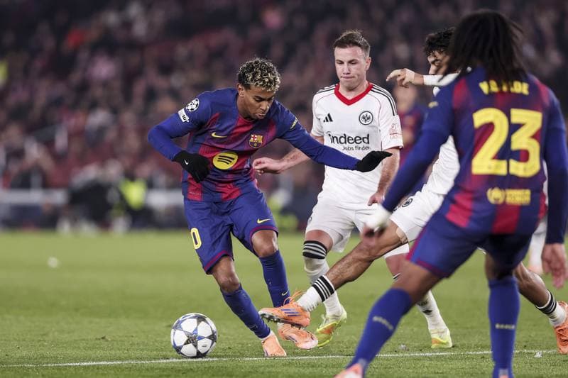 Football. UEFA Champions League. FC Barcelona - Eintracht Frankfurt. 09.12.2025