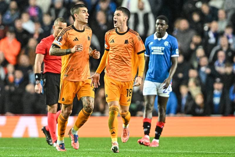 Football. UEFA Europa League. Rangers - A.S. Roma. 06.11.2025