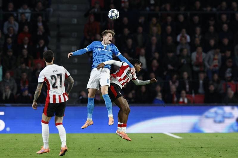 Football. UEFA Champions League. PSV Eindhoven - Napoli. 21.10.2025