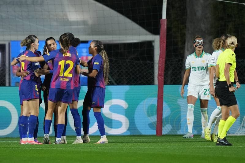 Football. UEFA Women's Champions League. AS Roma - FC Barcelona. 15.10.2025