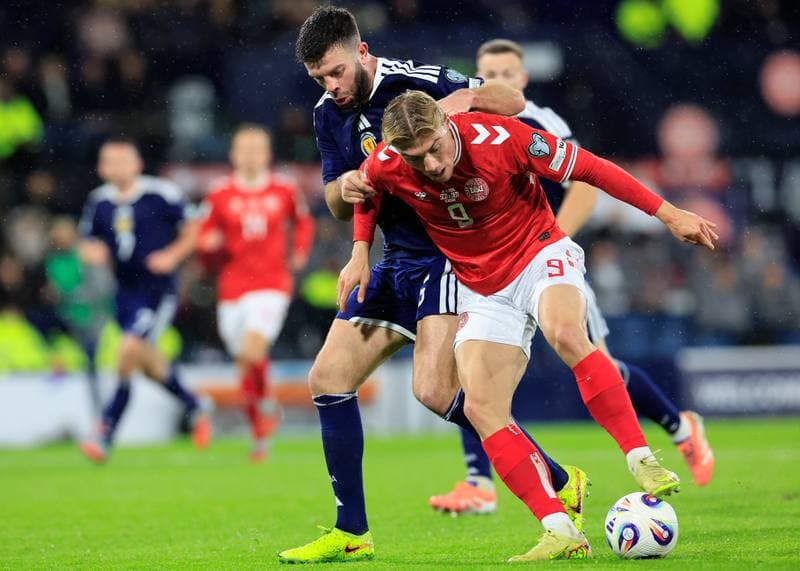 Football. 2026 FIFA World Cup Qualifiers. Scotland - Denmark. 18.11.2025