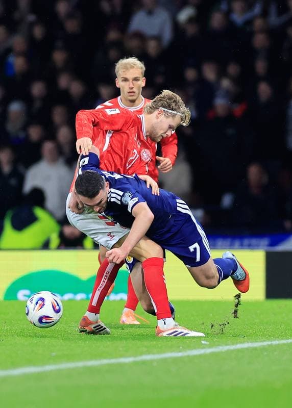 Football. 2026 FIFA World Cup Qualifiers. Scotland - Denmark. 18.11.2025